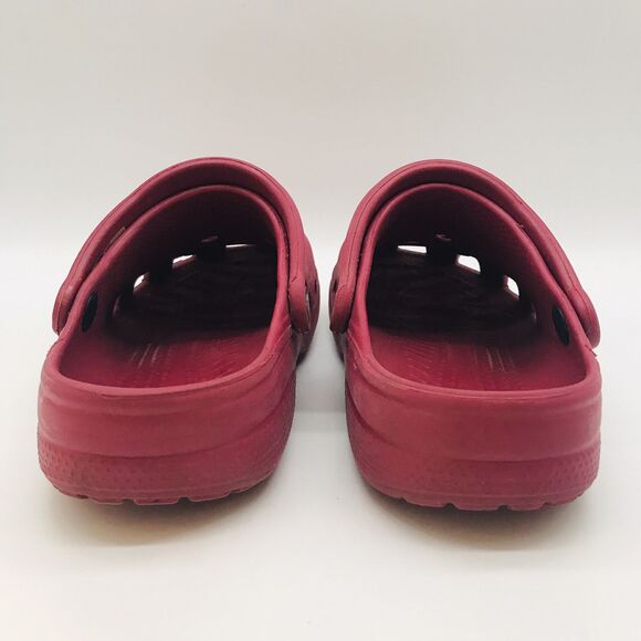 Crocs Classic Red Clogs Men's 5 - Women's 7  Comfort Shoe Slip On Water Sandals - Picture 4 of 11